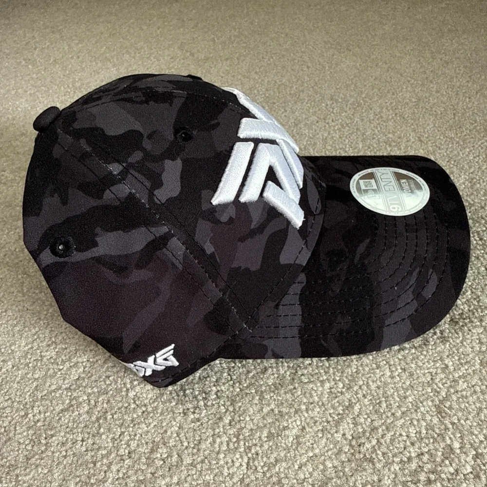 PXG New Era 9TWENTY Hat Black Camo Adjustable Golf Baseball Cap Polyester Womens